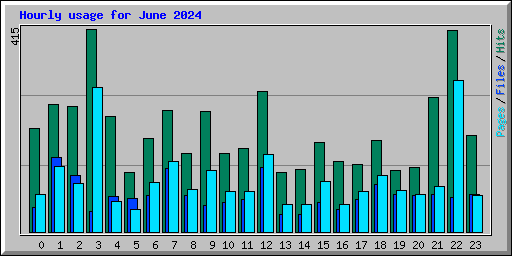 Hourly usage for June 2024