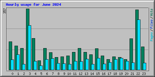 Hourly usage for June 2024